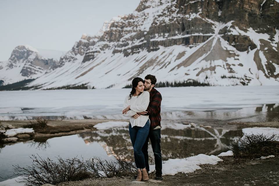Bow Lake/Banff engagement