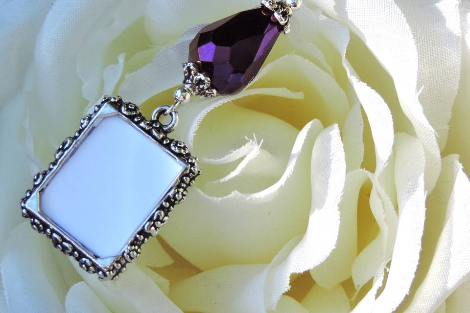 Hearts wedding bouquet charm