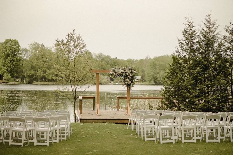 Lakefront ceremony