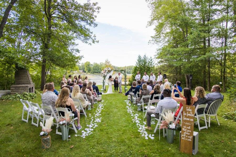 Lakefront ceremony