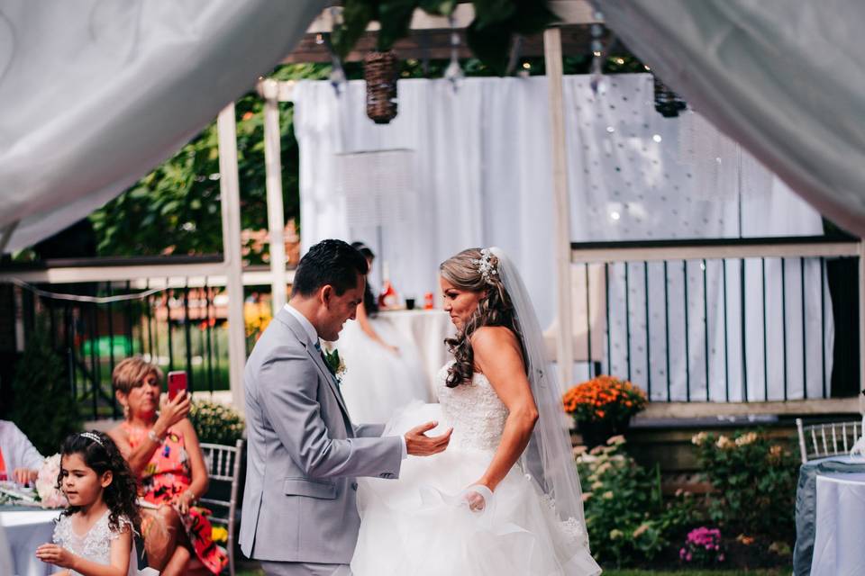 Couple's first dance