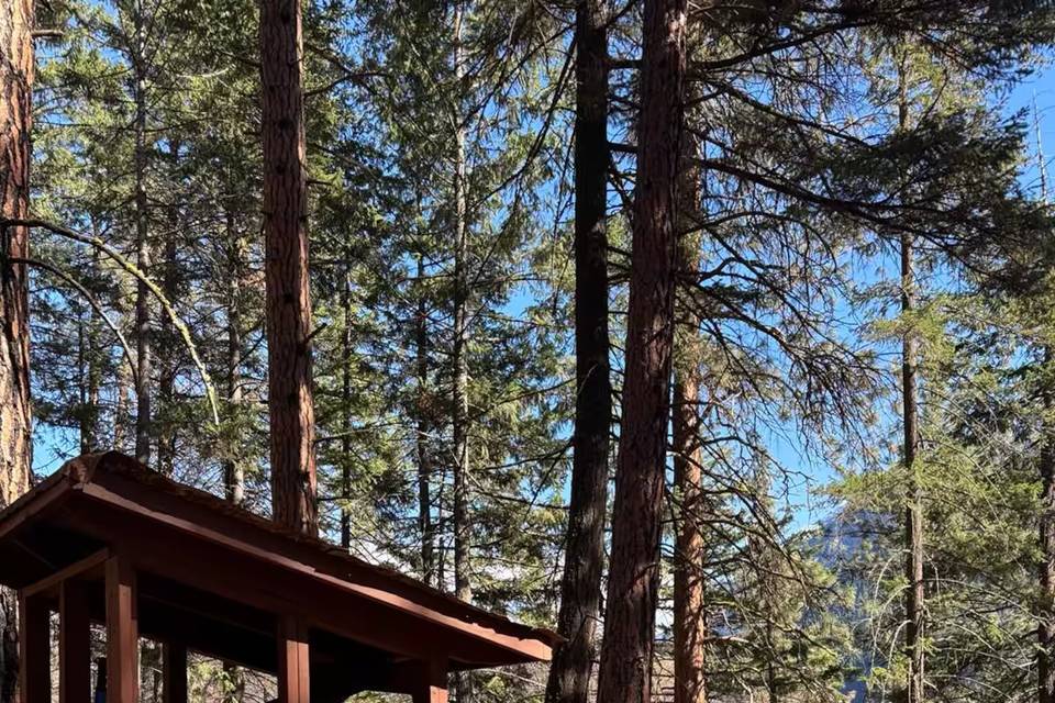Outdoor hot shower