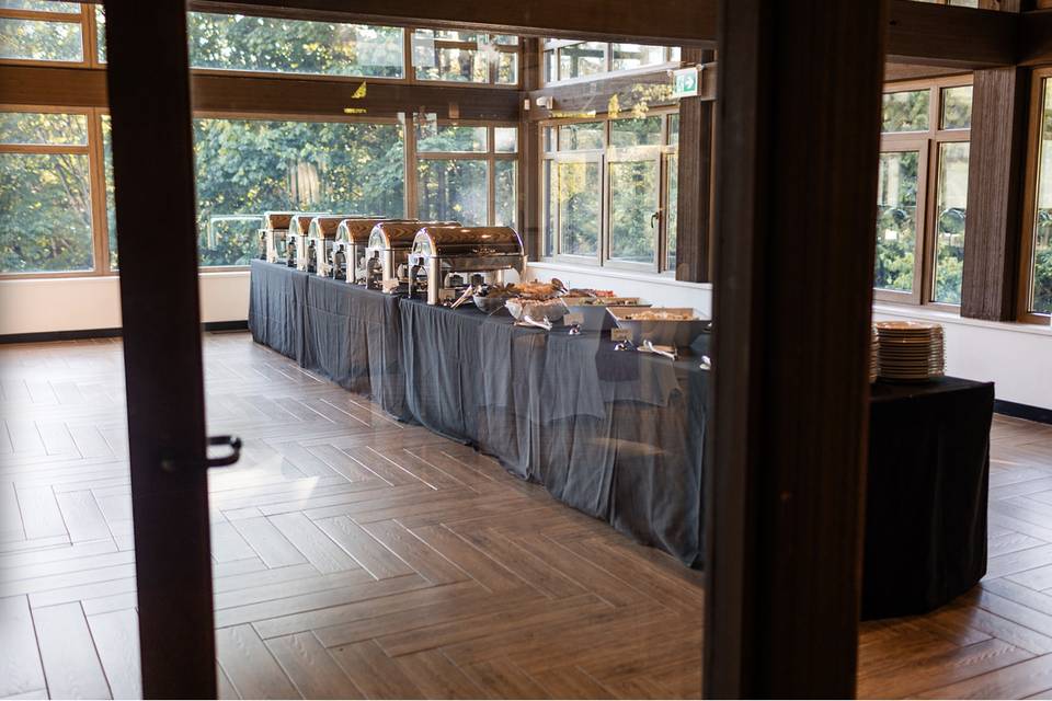 Howe Sound buffet set up