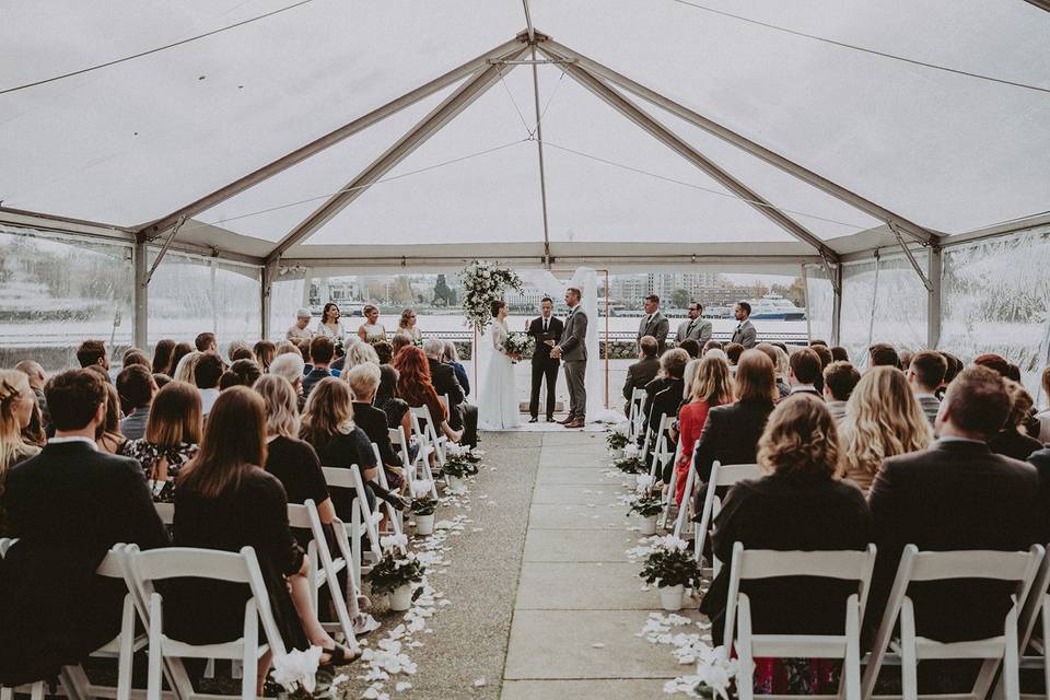 Harbour Patio Tent Ceremony