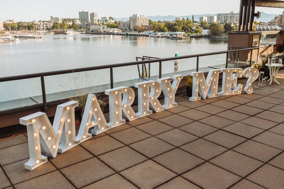 Romantic Proposal on 6th Floor