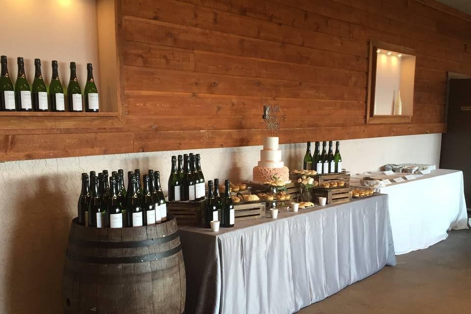 Ballroom cake table