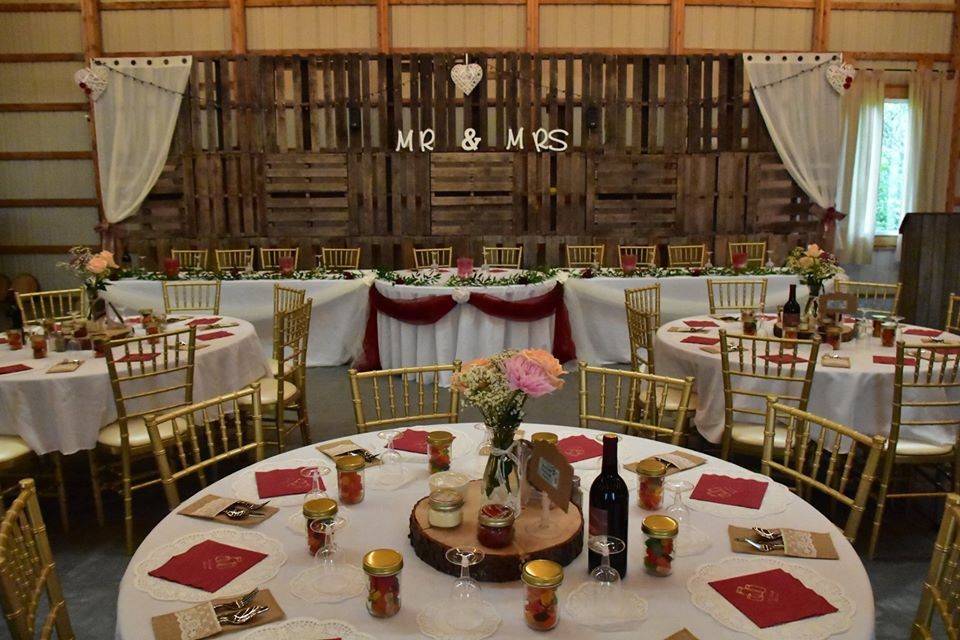 Reception setup