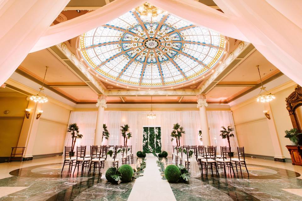 Ceremony in Palm Court