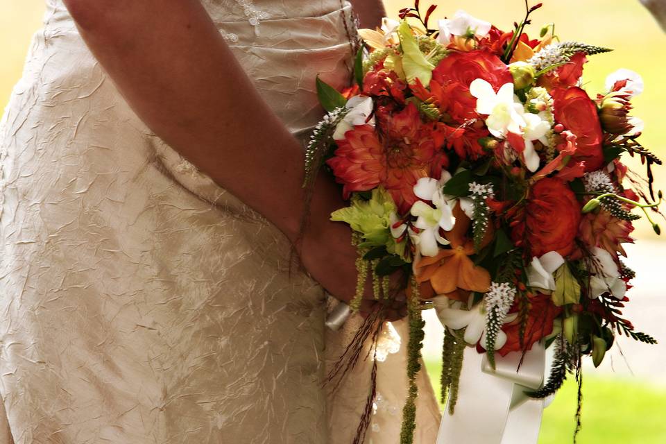 Summer cascade bouquet