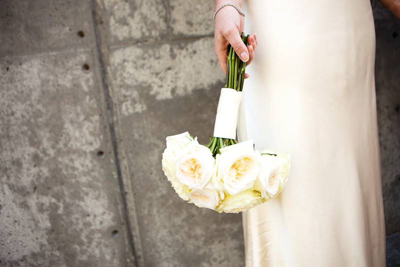 Summer garden wedding bouquet