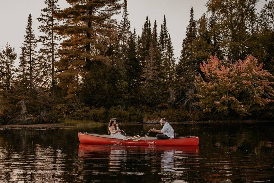 Canoes and weddings!!!