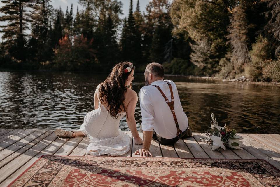 Sitting on the dock of the bay