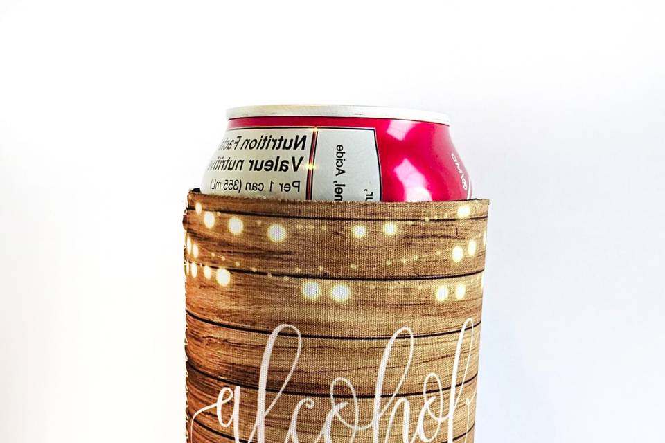 Koozie with shark skin base