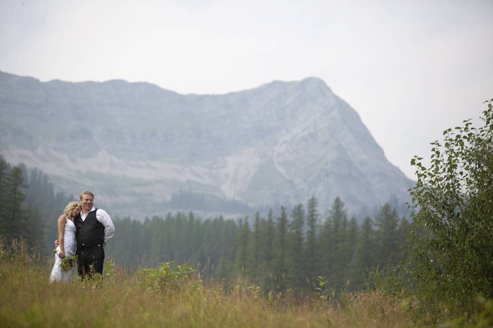 Fernie ski hill backdrop