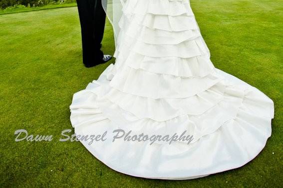 Wedding portrait outside