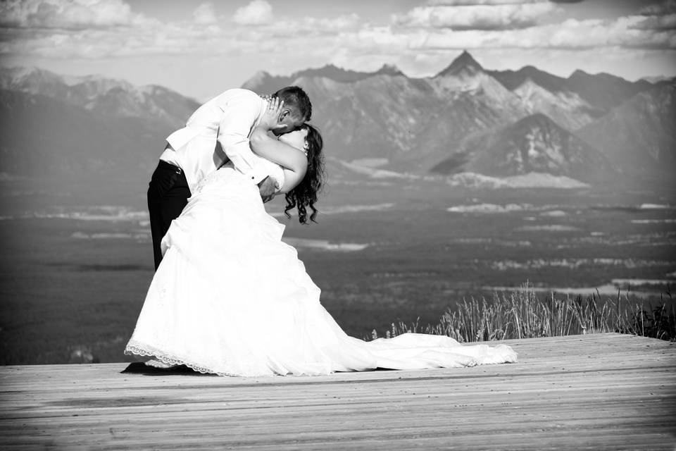 Jillian and Matt on their wedding day