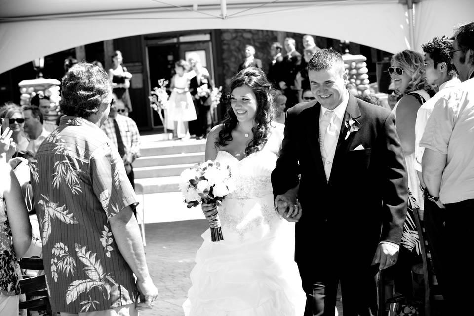 Jillian and Matt walking together