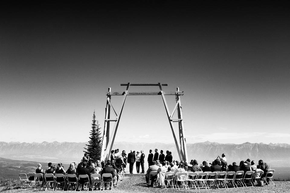 Majestic photo of ceremony