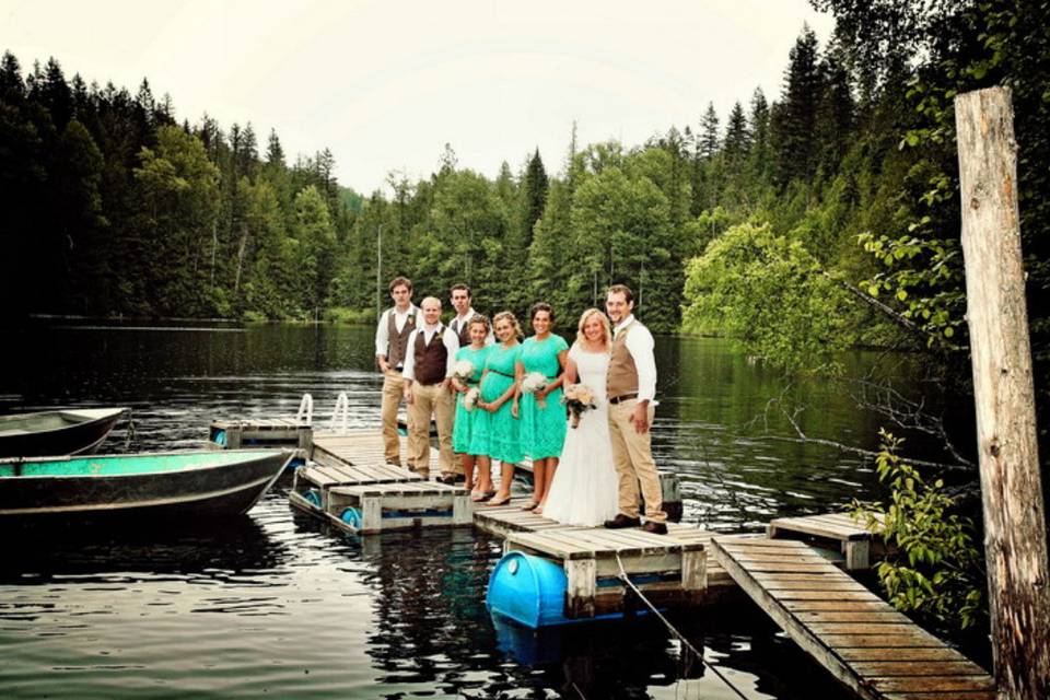 Lumby, BC lakefront wedding