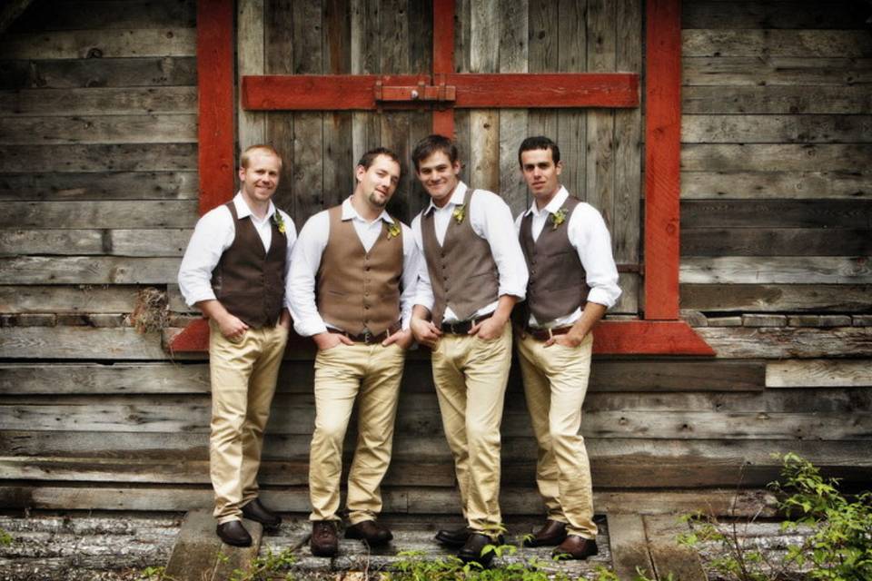 Lumby, BC groomsmen