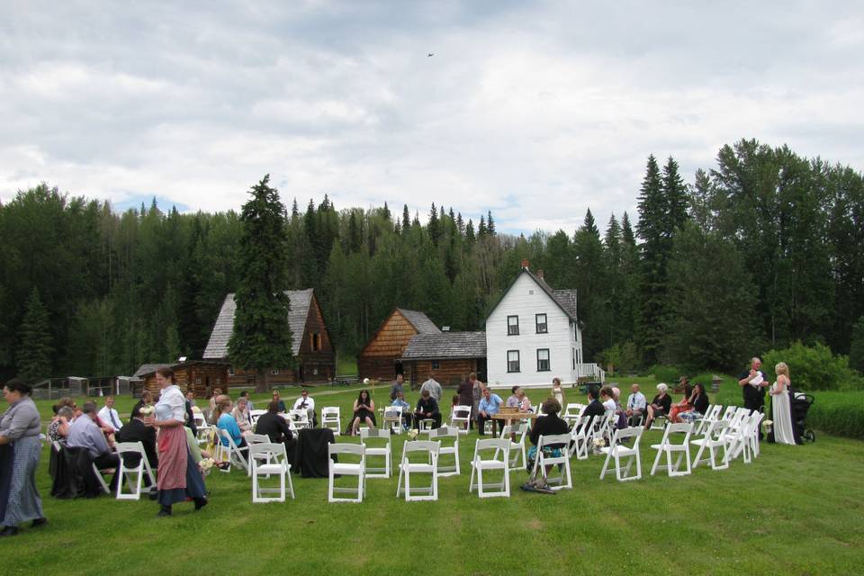 Outdoor ceremony.