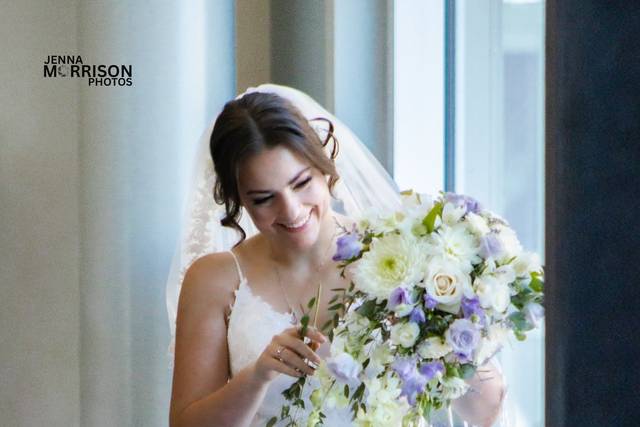 Bride with bouquet