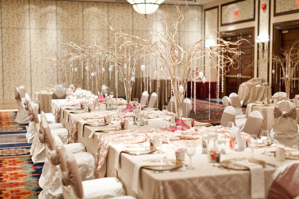 Elegant ballroom receptions