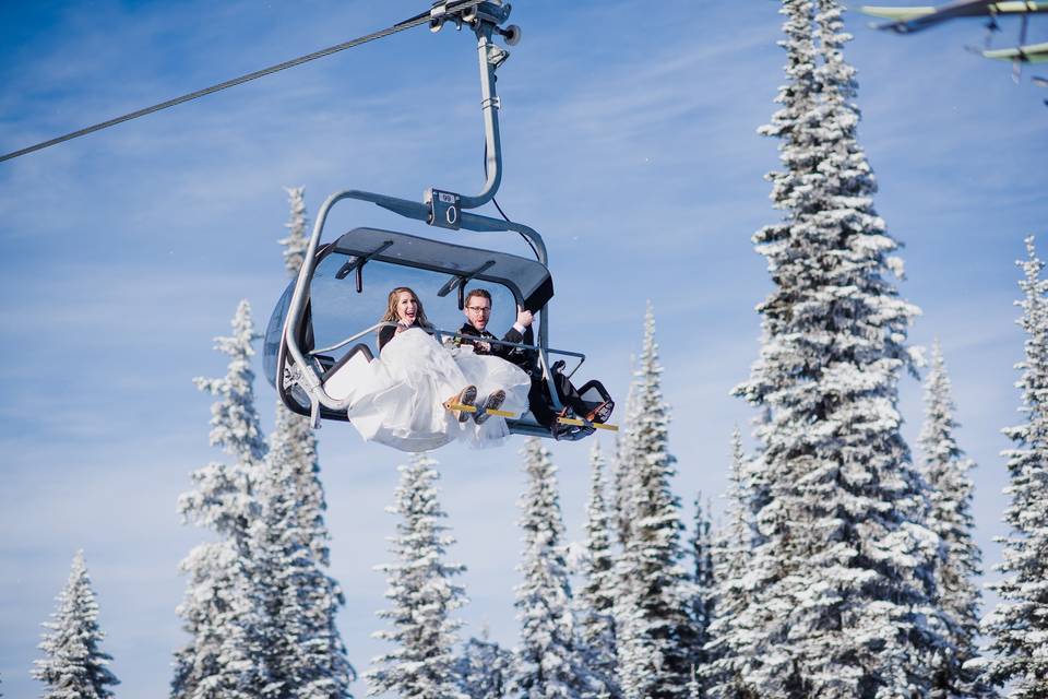 Chair lift wedding venues