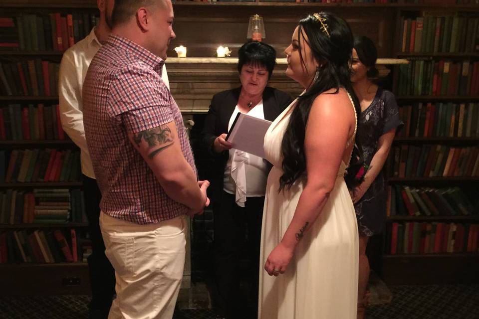 Exchanging vows