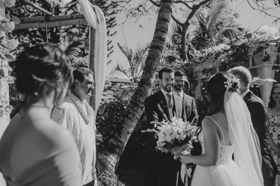 Wedding ceremony in Hawaii