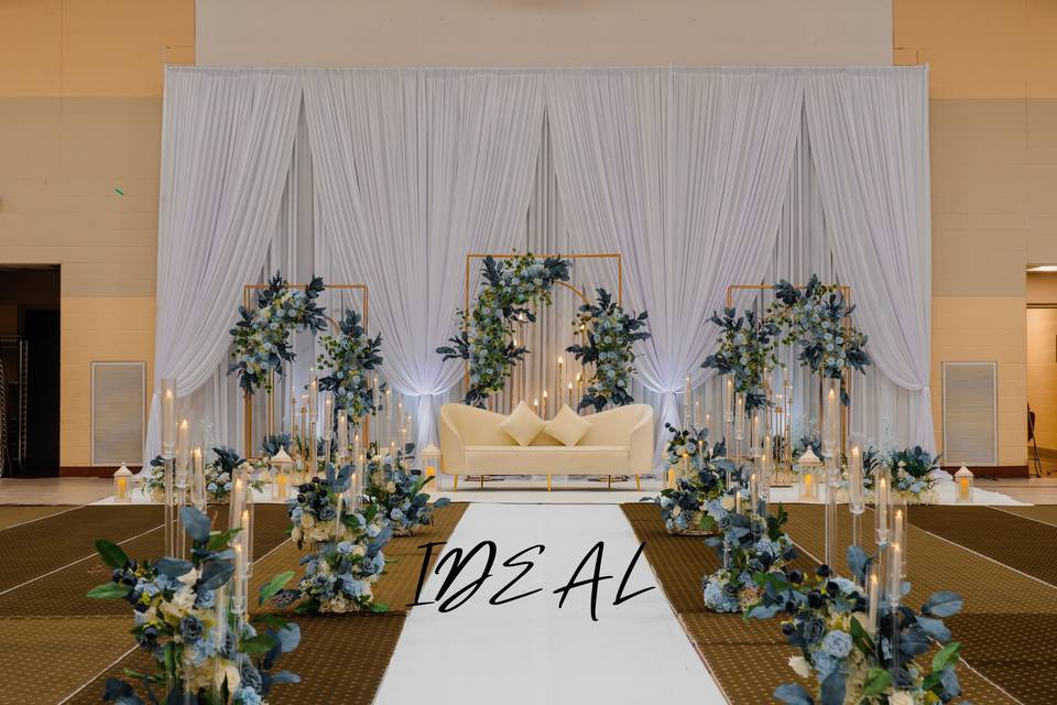 Aisle and stage decor