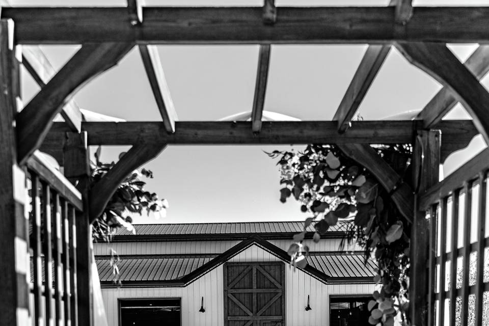 The Vine House Ceremony area