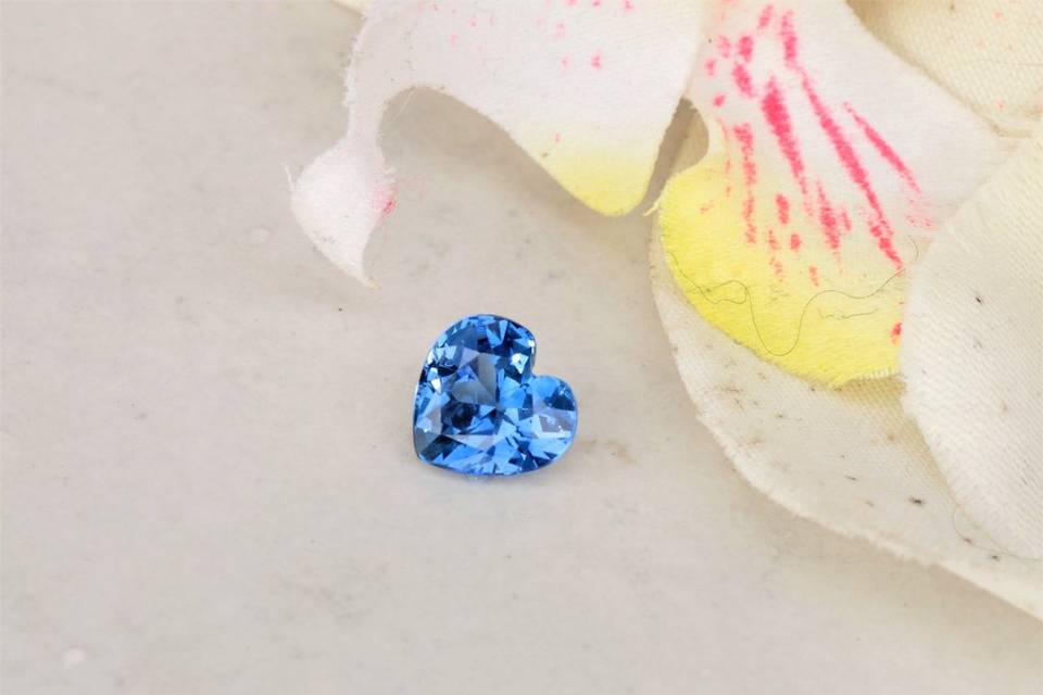 Blue Sapphire Heart Shape