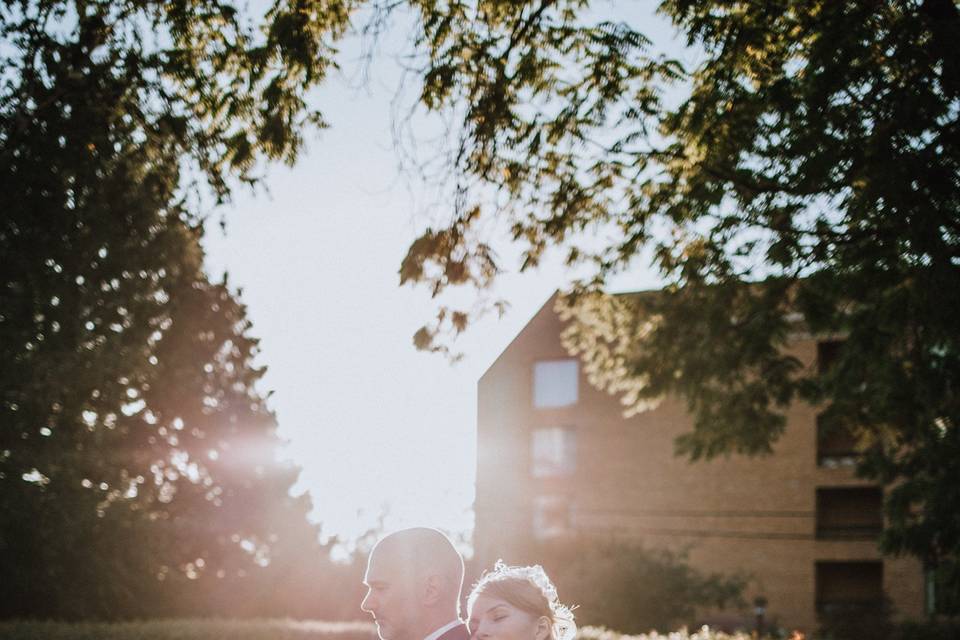 Sunset wedding photos