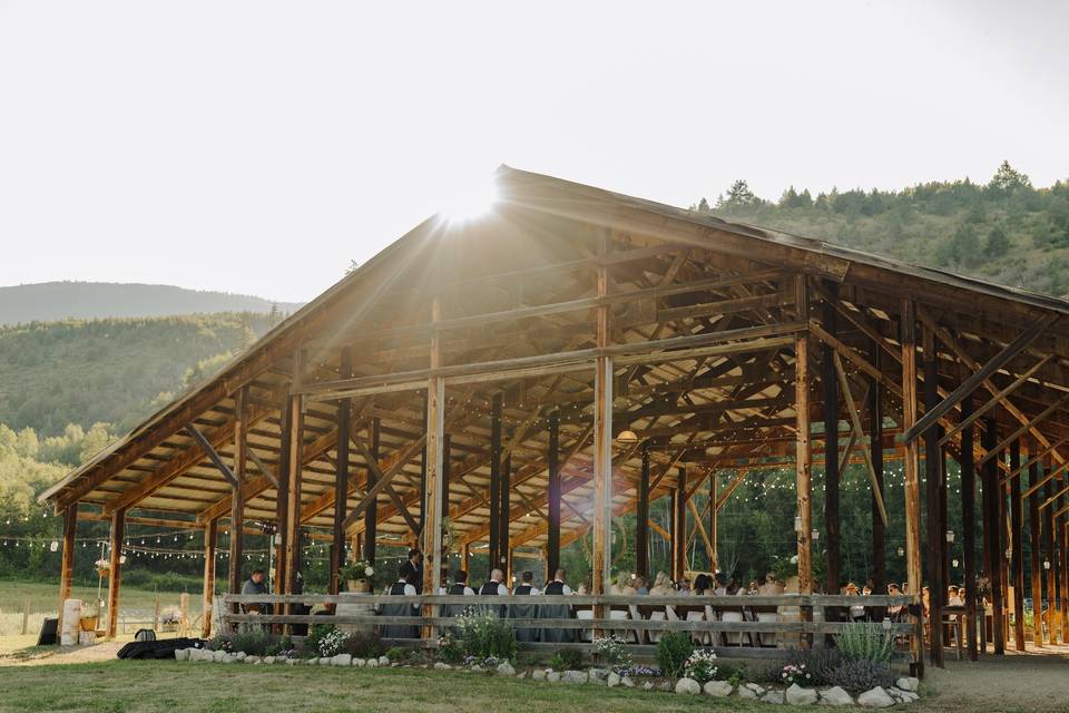 Outdoor wedding venue