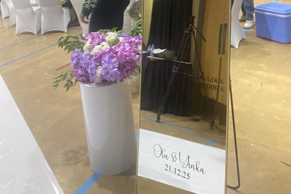 Custom welcome signs - mirror