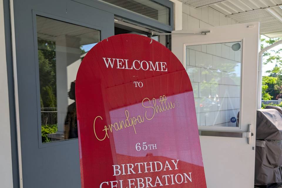 Custom welcome signs