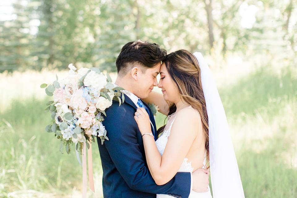 Romantic bridal portraits