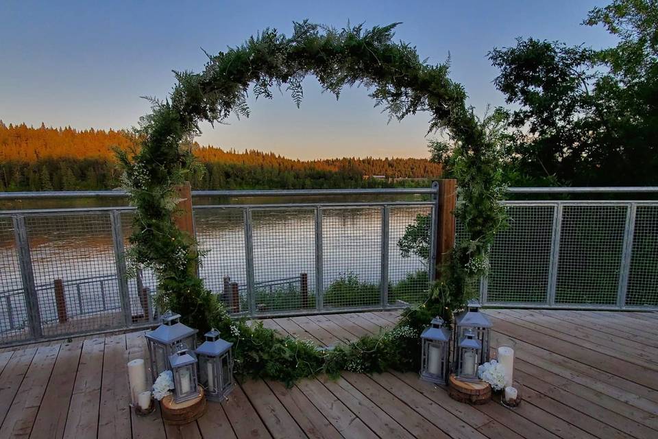 LED Candles + Greenery