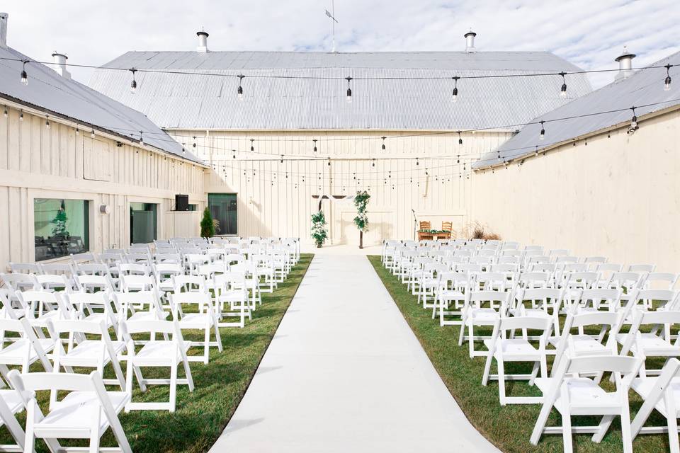 Courtyard w/in 1881 barn