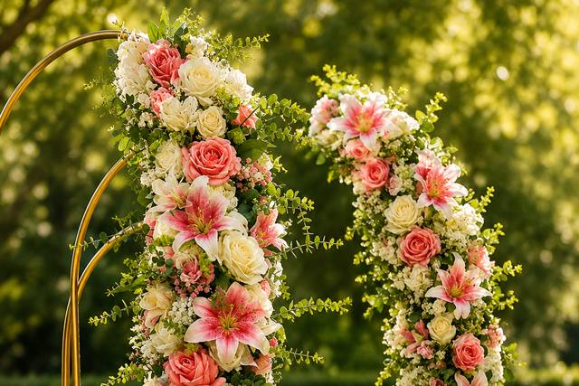 ✨ Blush Rose & Lily Statement
