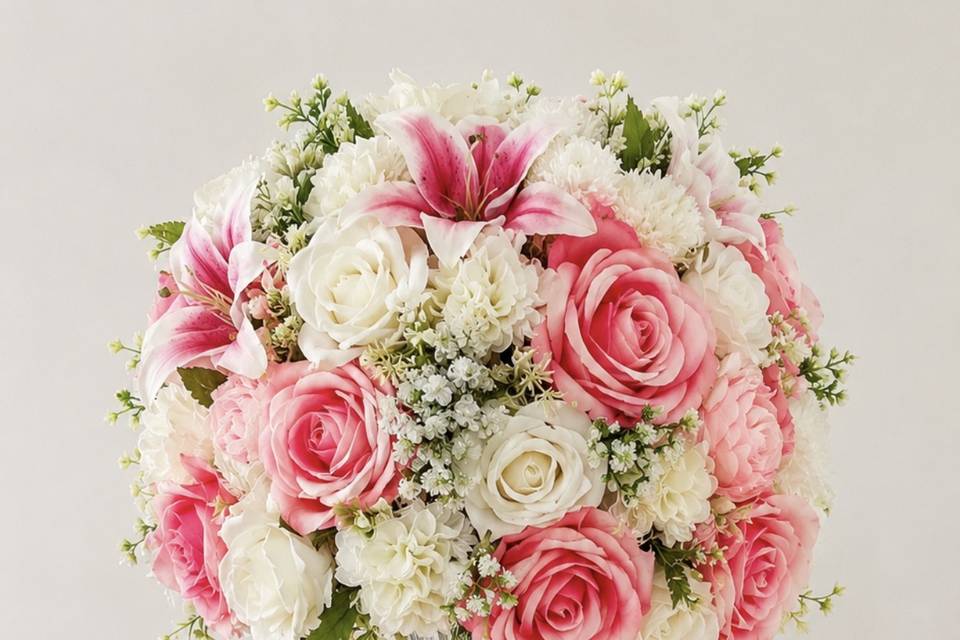 ✨ Blush Rose & Lily Statement