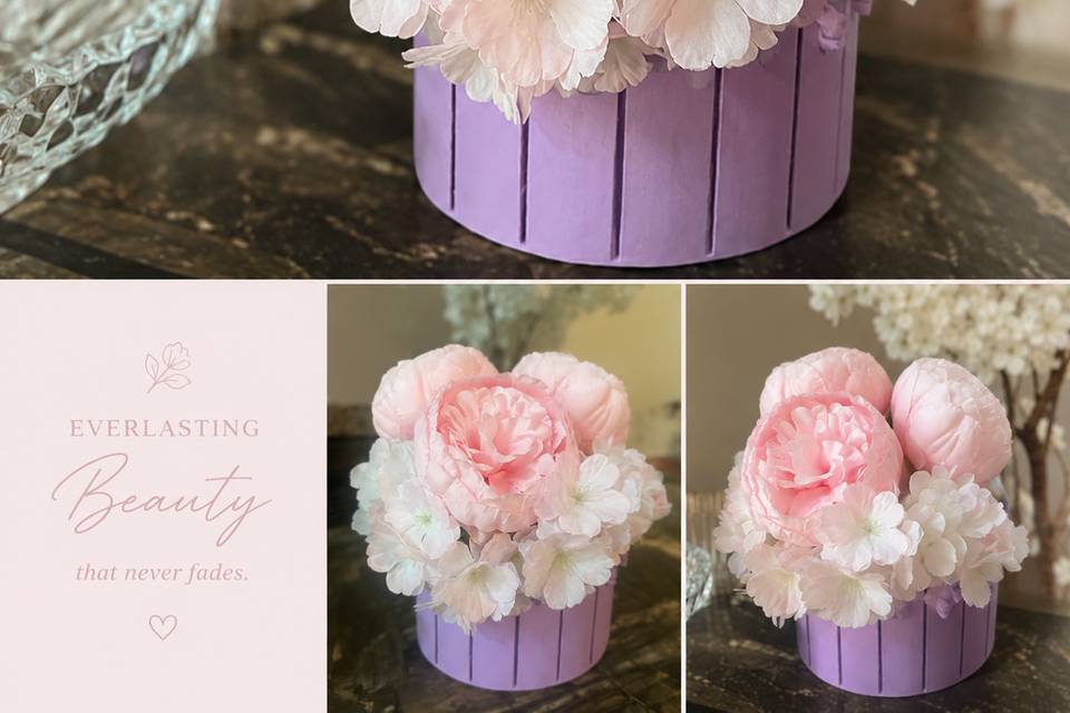 🌸 Blush Elegance Floral Cente