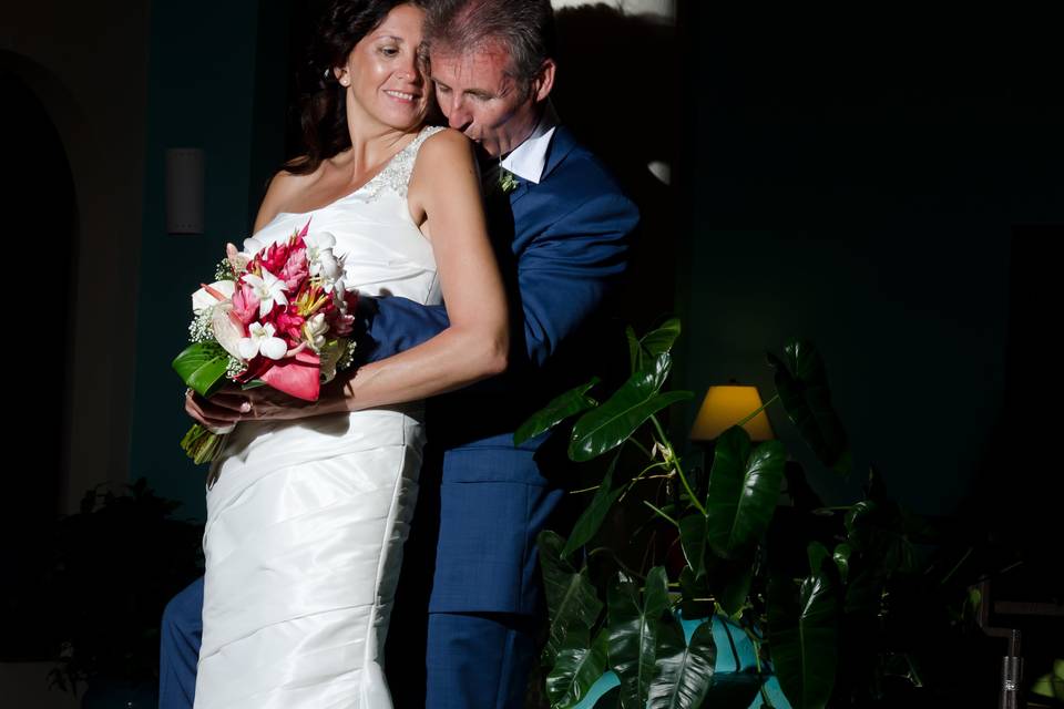 A moment at the reception...
