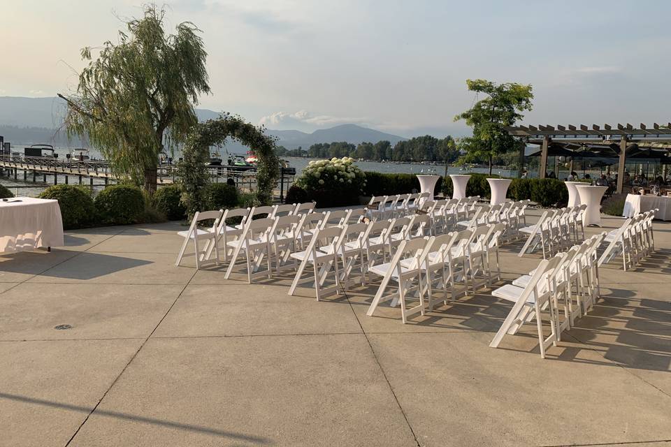 Waterfront Patio Ceremony