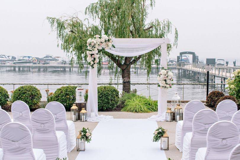 Waterfront Patio Ceremony