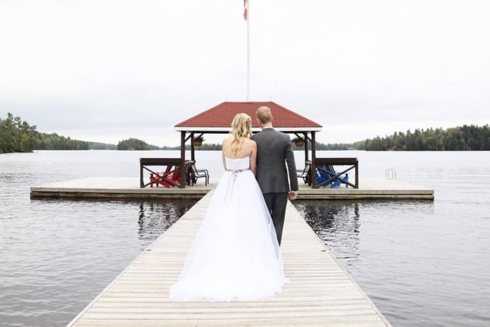 On the dock