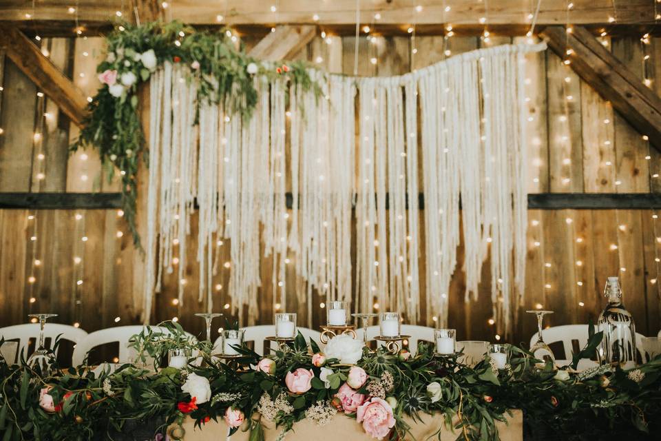 Jamie & Kady's head table