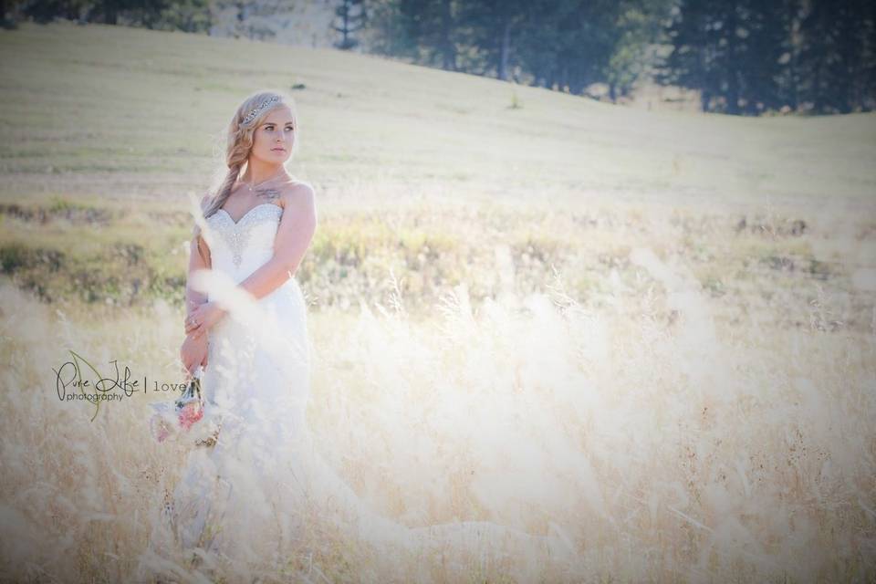 Wheat field photo op