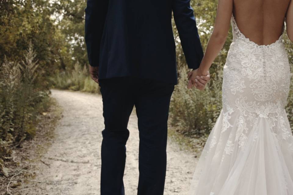 Long walks on your wedding day